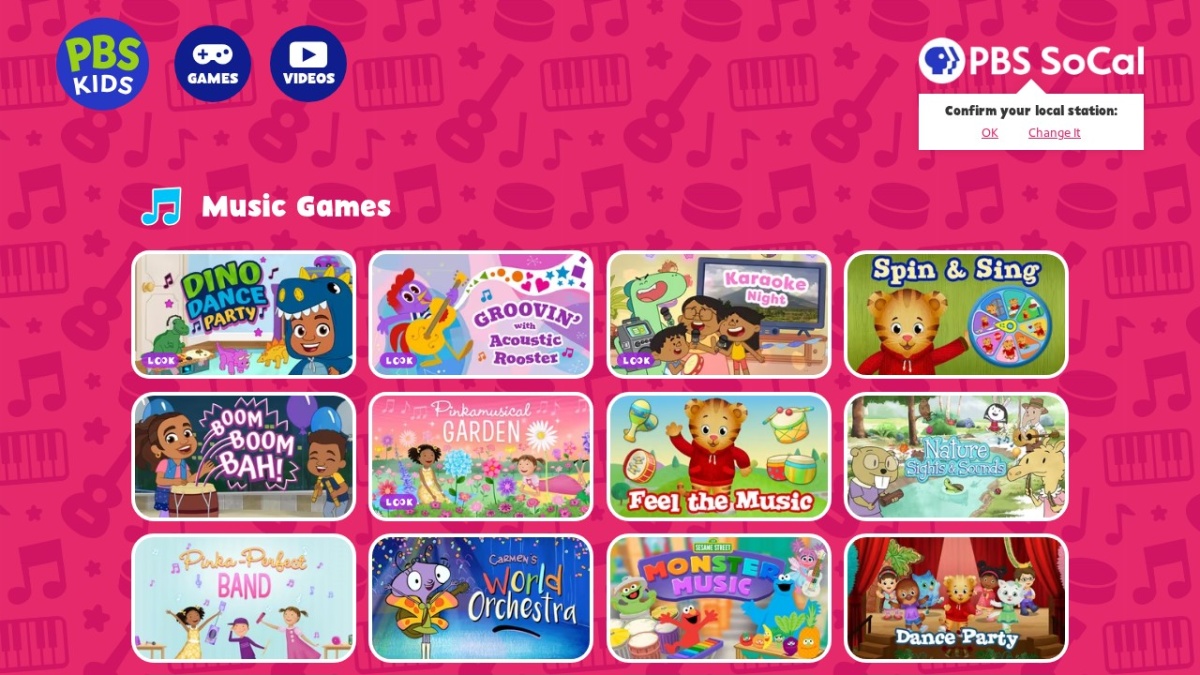 PBS Kids Music Games — PBS Kids